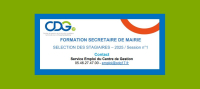 Formation Secrétaire de Mairie organisée par le Centre de Gestion 17