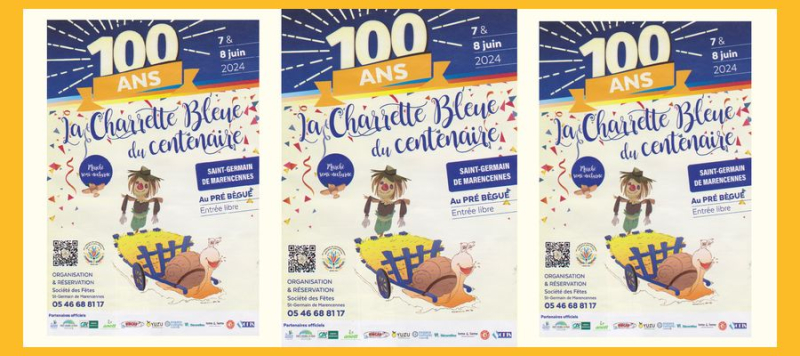 La Charrette Bleue et les 100 ans de la Société des Fêtes